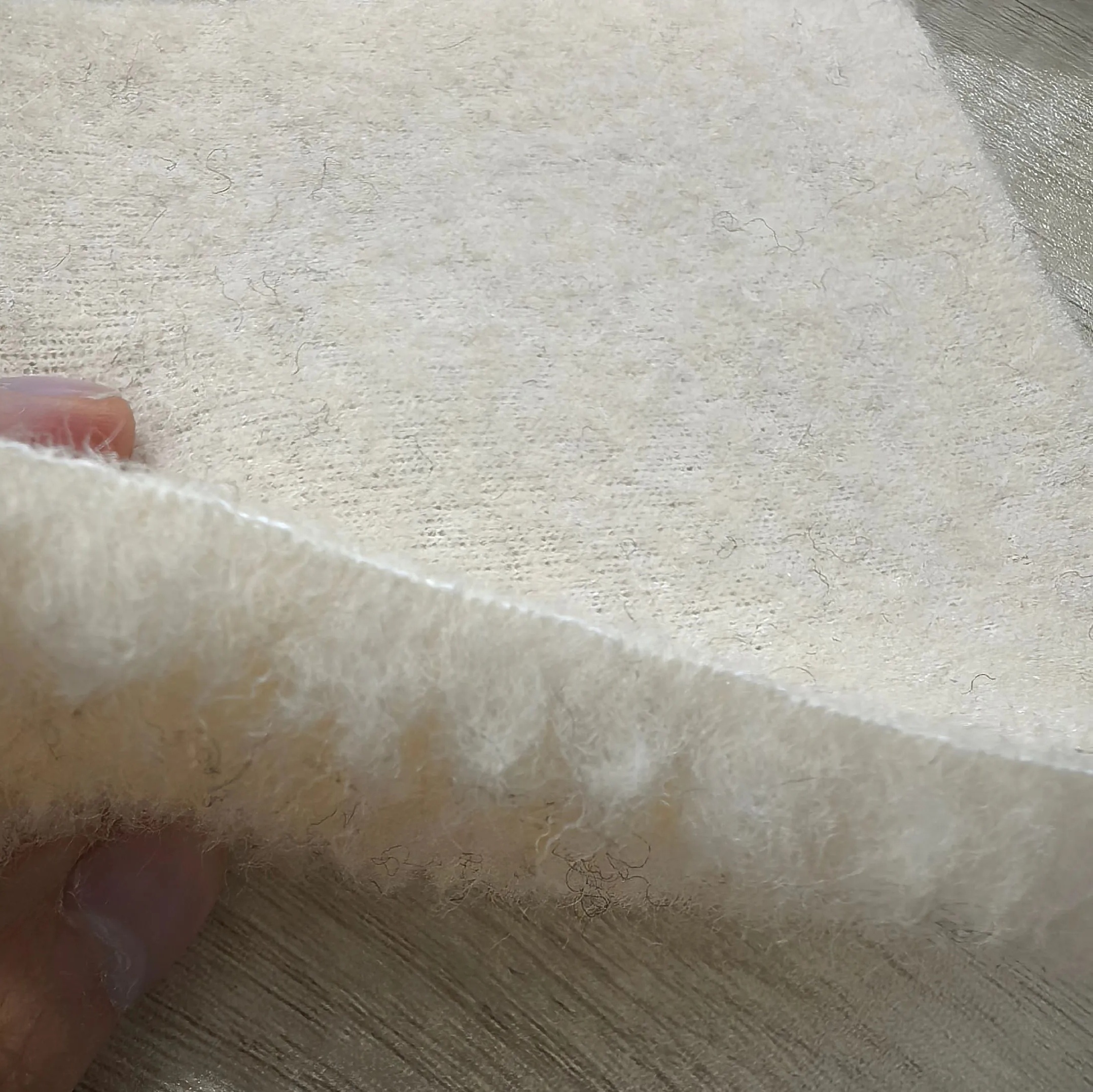 100% wool plush fabric pure wool faux fur fabric natural wool plush fabric genuine wool fleece fabric