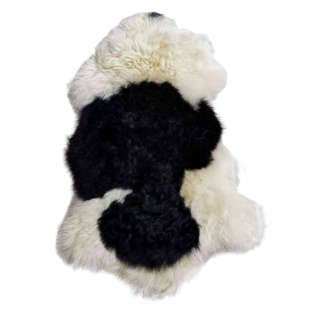 Mongolian Tan Sheepskin Pelt Natural Pattern Sheepskin Plate Whole Sheepskin Fur Pelt Mongolian Lambskin with Natural Curls