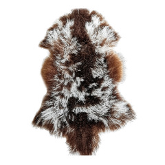 Mongolian Tan Sheepskin Pelt Natural Pattern Sheepskin Plate Whole Sheepskin Fur Pelt Mongolian Lambskin with Natural Curls