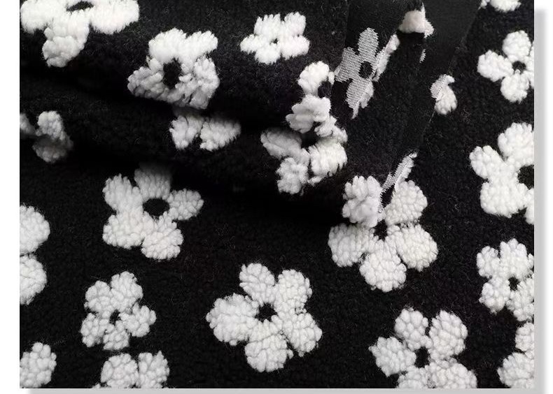Warm Patterned Lamb Wool Custom Printed Lamb Wool Plush Printed Lamb Wool Fabric