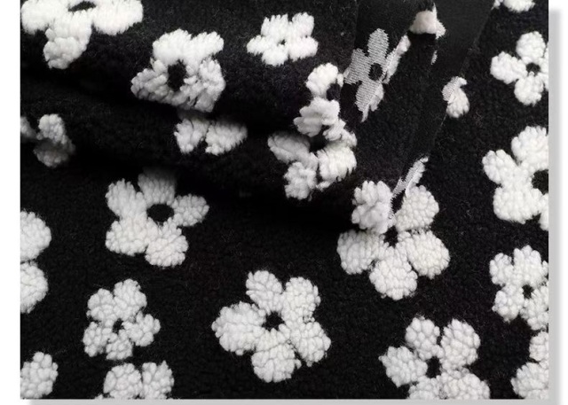 Warm Patterned Lamb Wool Custom Printed Lamb Wool Plush Printed Lamb Wool Fabric
