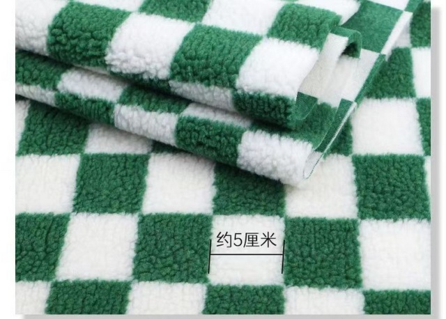 Warm Patterned Lamb Wool Custom Printed Lamb Wool Plush Printed Lamb Wool Fabric