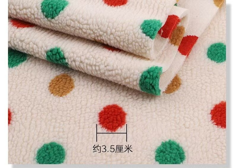 Warm Patterned Lamb Wool Custom Printed Lamb Wool Plush Printed Lamb Wool Fabric