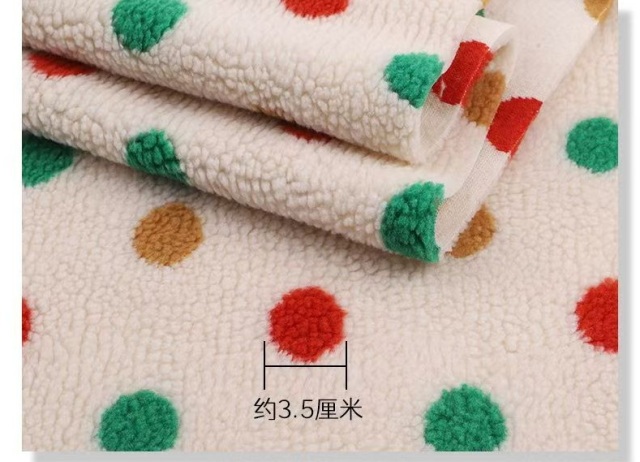 Warm Patterned Lamb Wool Custom Printed Lamb Wool Plush Printed Lamb Wool Fabric