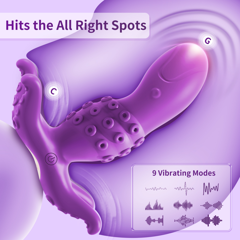 Octopus Butt Plug APP Purple