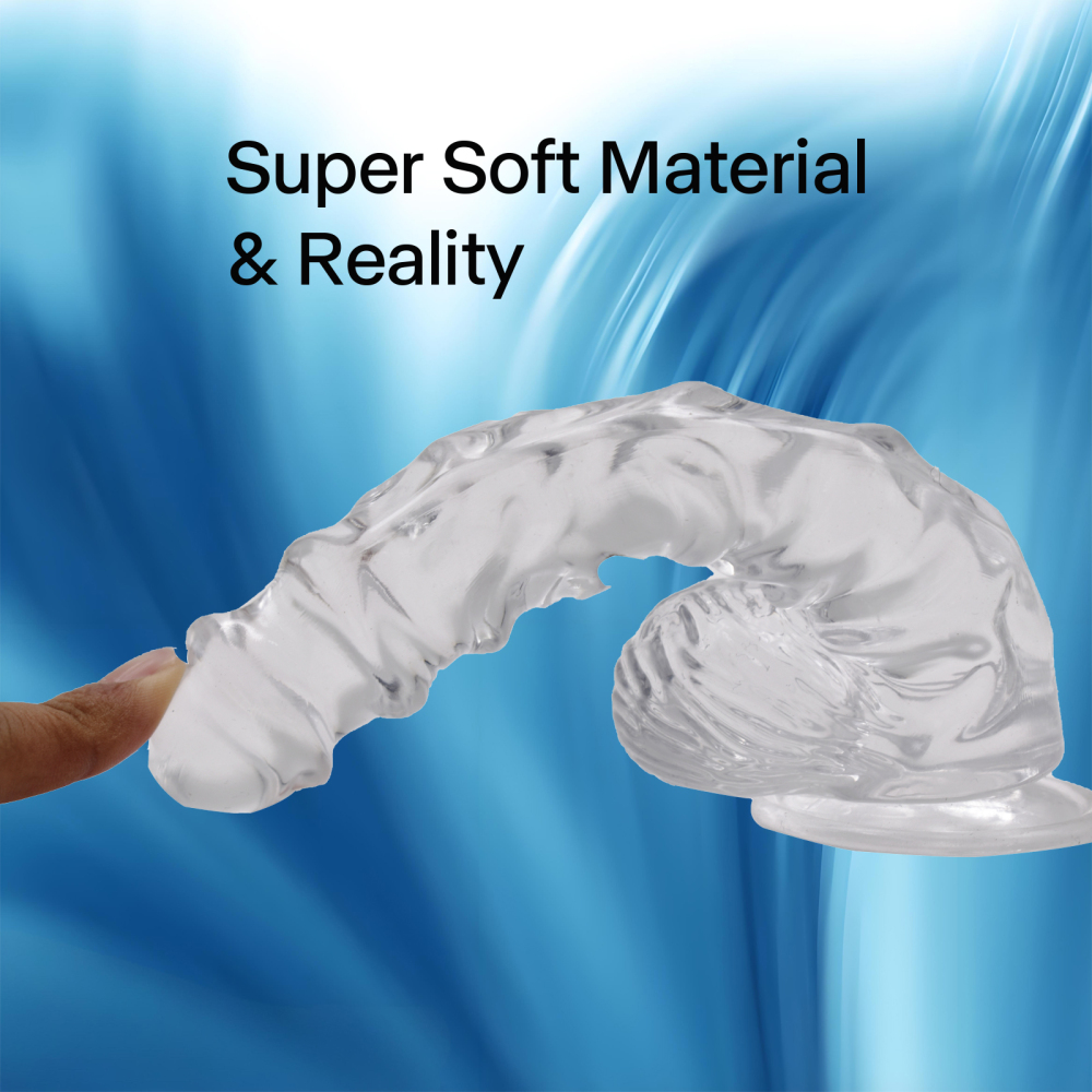 Adult humanized products: transparent artificial penis, suction cups, introductory small toys