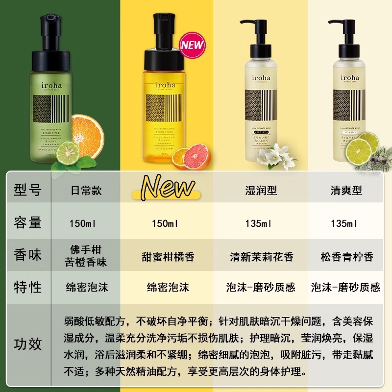 TENGA iroha私处洗护液私密处女性洁阴清洗剂外阴洗液护理液