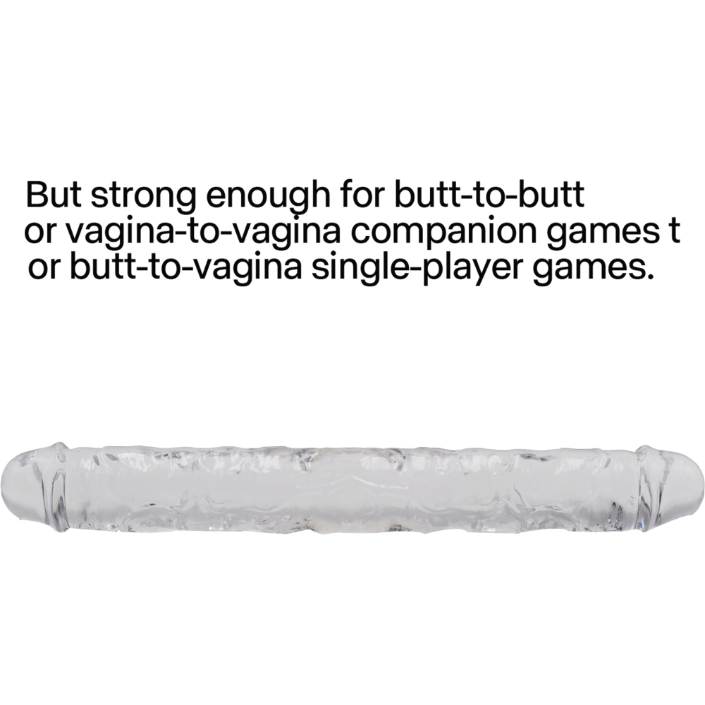 Non-functional adult humanized products, double-headed artificial penis, transparent