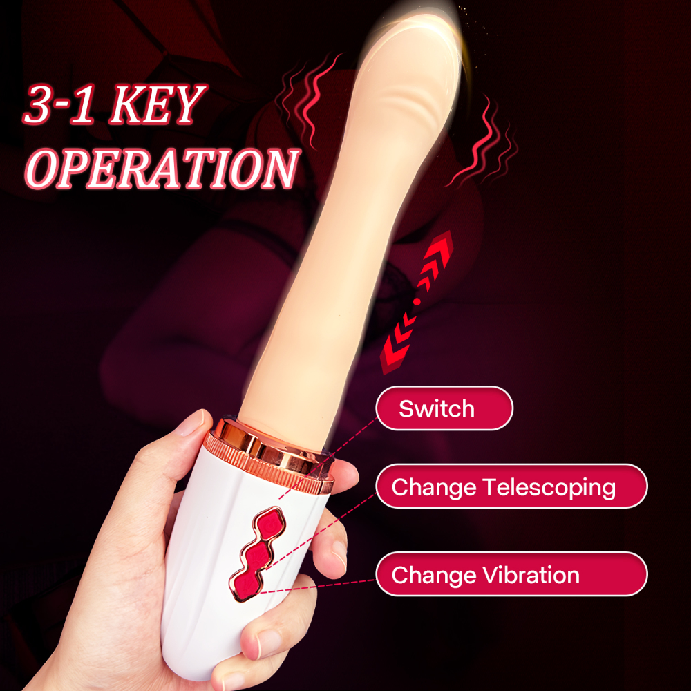 Telescopic vibration cannon machine