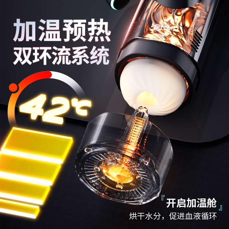 雷霆百慕大全自动伸缩口交夹吸加温飞机杯