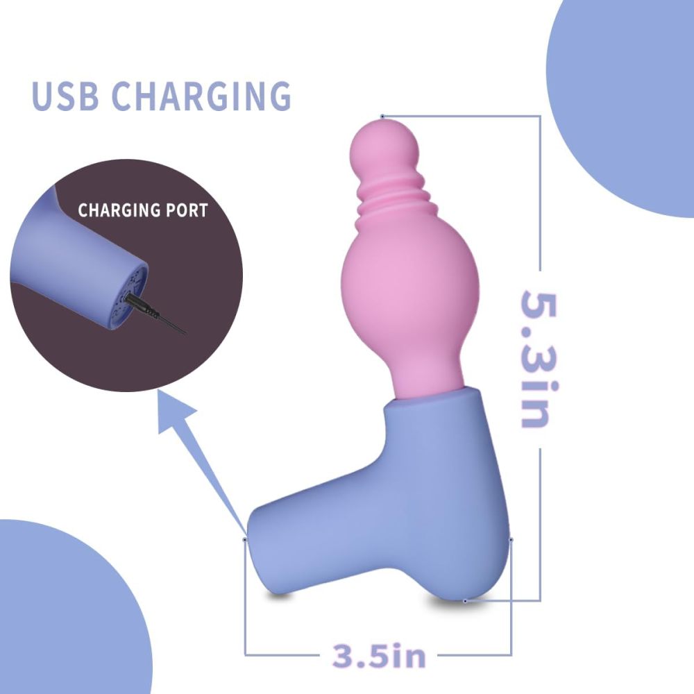 G Spot Vibrator Wand Female Sex Toys with 10 Vibration Modes Pleasure Vibrating Wand Massage Sex Toys Fashion Gifts for Adults Women (Green)