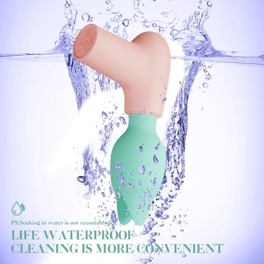 Vibrator Wand Female Sex Toys Pleasure Vibrating Wand Massage Sex Toys Fashion Gifts for Adults Women (Green)