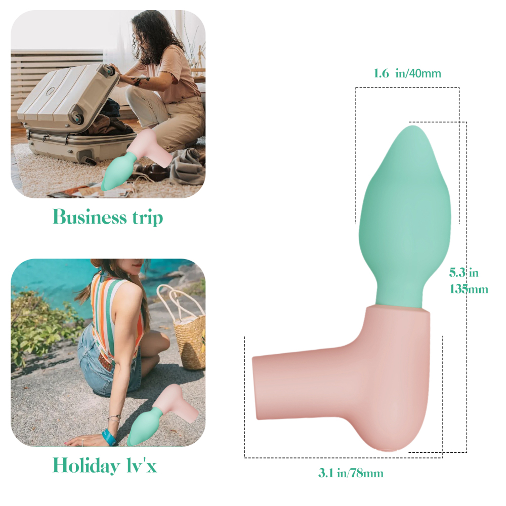 Vibrator Wand Female Sex Toys Pleasure Vibrating Wand Massage Sex Toys Fashion Gifts for Adults Women (Green)