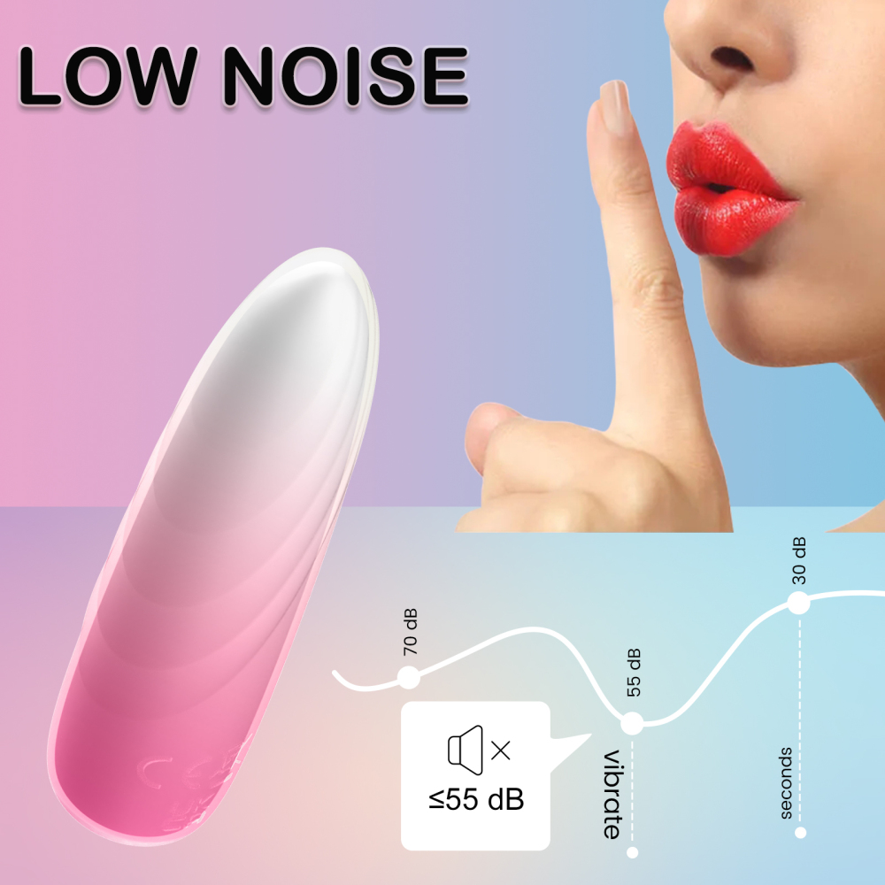 Vibrator for Women, Portable Mini Pocket Vagina Stimulator, Waterproof Adult Sex Toys with 10 Vibrating Modes Full Silicone Rechargeable Mini Vibrators