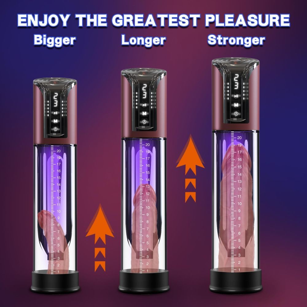 Penis Pump Male Sex Toys Electric Vacuum Pump with 4 Powerful Sucking and 6 Penis Ring, Adult Sex Toys for Men Dick Enlarger Erection       阴茎泵男性性玩具电动真空泵，带 4 个强力吸吮和 6 个阴茎环，成人男性性玩具鸡巴放大勃起