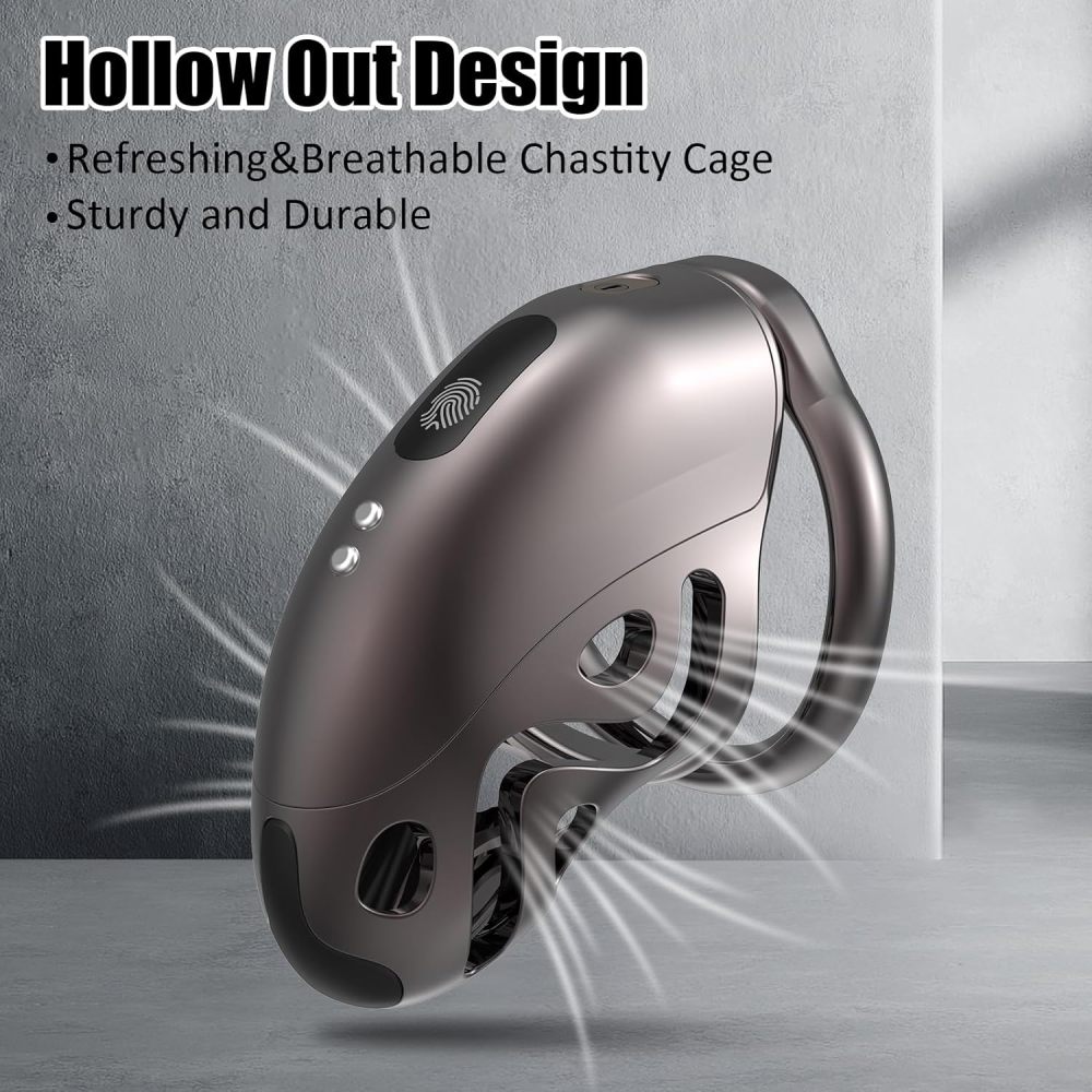 Electric Male Chastity Cage, Remote Control Cock Cage with 6 E-Stim Intensities, Comfortable Bondage Lock Sex Toy for Men, Perfect for Long-Term Wear, Erection Control & Bondage Play       电动男性贞操笼，带 6 档电刺激强度的遥控鸡巴笼，舒适束缚锁性玩具，适合长期佩戴，控制勃起与束缚游戏