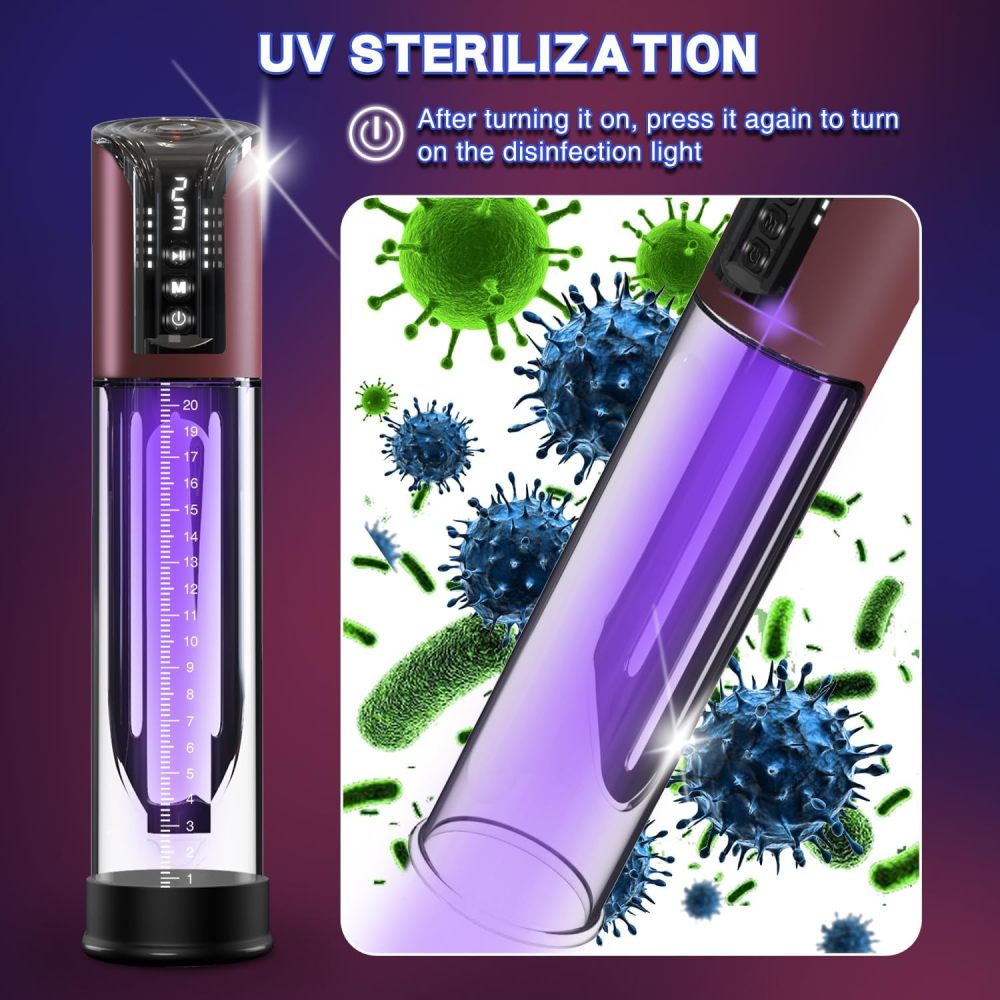 Penis Pump Male Sex Toys Electric Vacuum Pump with 4 Powerful Sucking and 6 Penis Ring, Adult Sex Toys for Men Dick Enlarger Erection       阴茎泵男性性玩具电动真空泵，带 4 个强力吸吮和 6 个阴茎环，成人男性性玩具鸡巴放大勃起