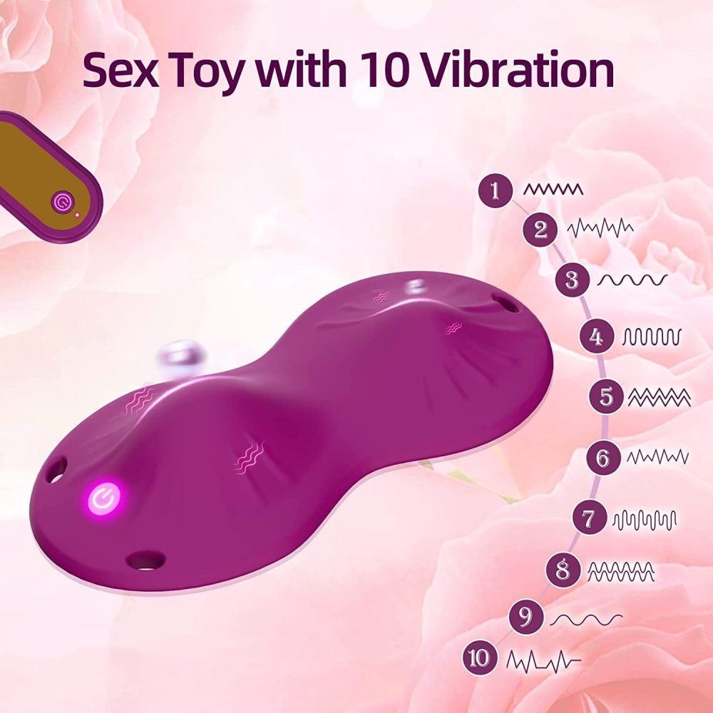 Butterfly Vibrator,Wireless Remote Control Female Invisible Wearable Panty Vibrator,10 Vibration Modes Vibrating Panty Clitoral Stimulator,Sex Toys       蝴蝶振动器，无线遥控女性隐形穿戴内裤振动器，10 种振动模式振动内裤阴蒂刺激器，性玩具