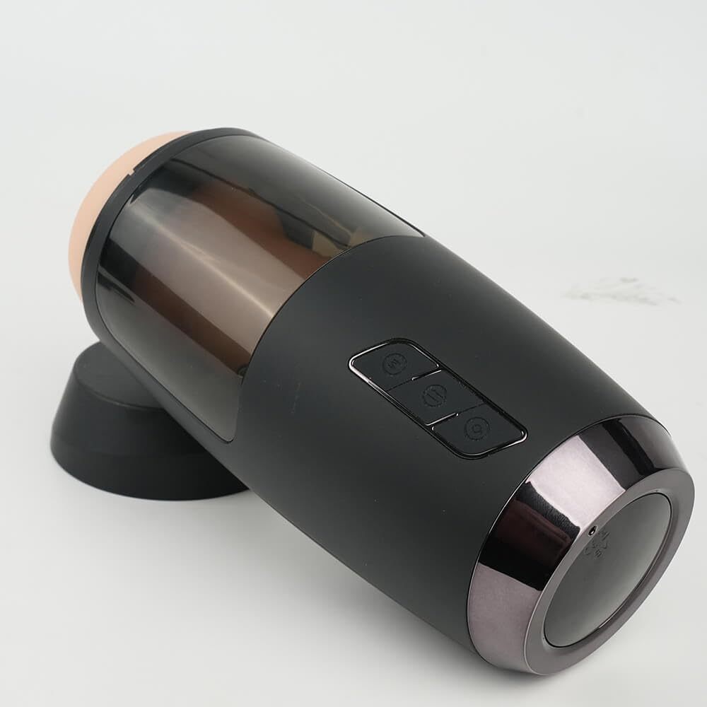 Automatic Thrusting Male Masturbator with Vibration – Realistic Pleasure Cup for Men       自动推进男性自慰器带振动 - 男性真实快感杯
