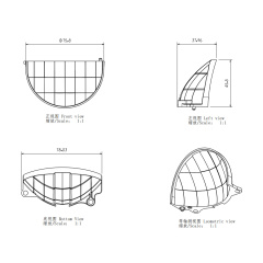 Reflector for 7 inch Round Headlight High Beam