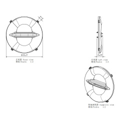 适用于7英寸汽车摩托车圆形大灯装饰框