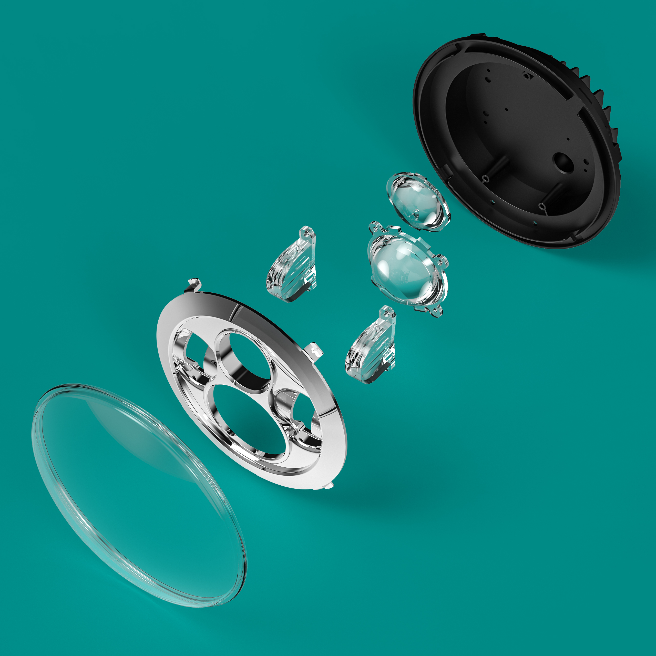 Clear Outer Lens for 7 inch Round Headlight