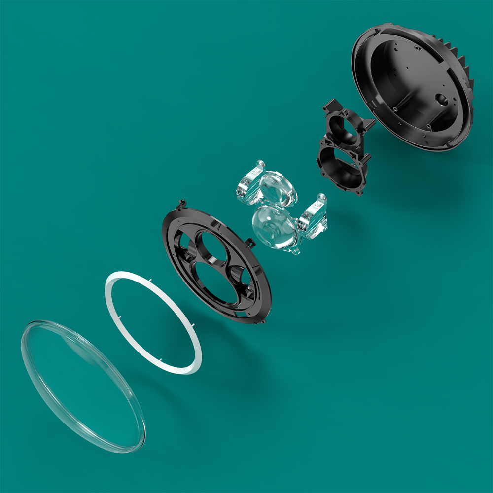 Lens Mount for 7 inch Round Headlight