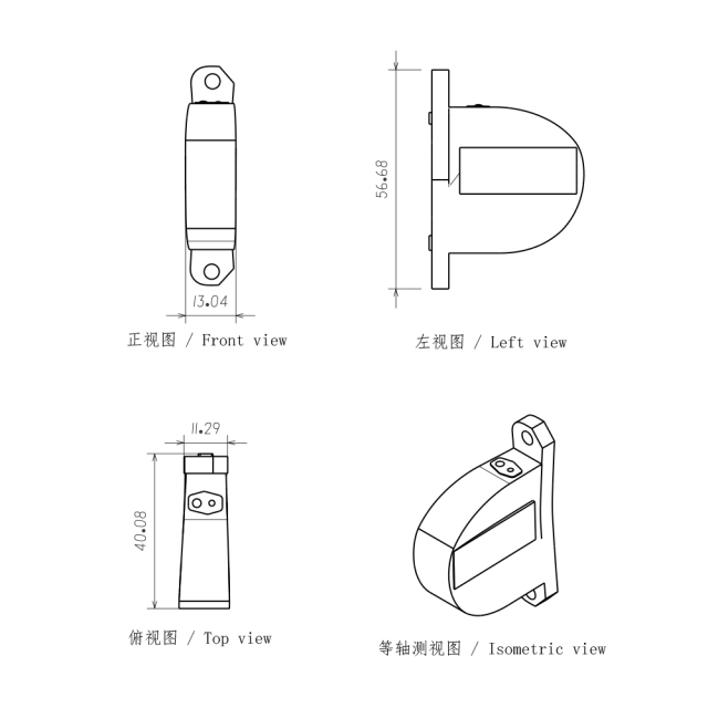 适用于汽车摩托车大灯近光透镜