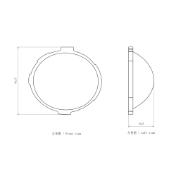 适用于汽车摩托车大灯近光透镜