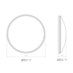 Clear Outer Lens for 5.75 inch Round Headlight