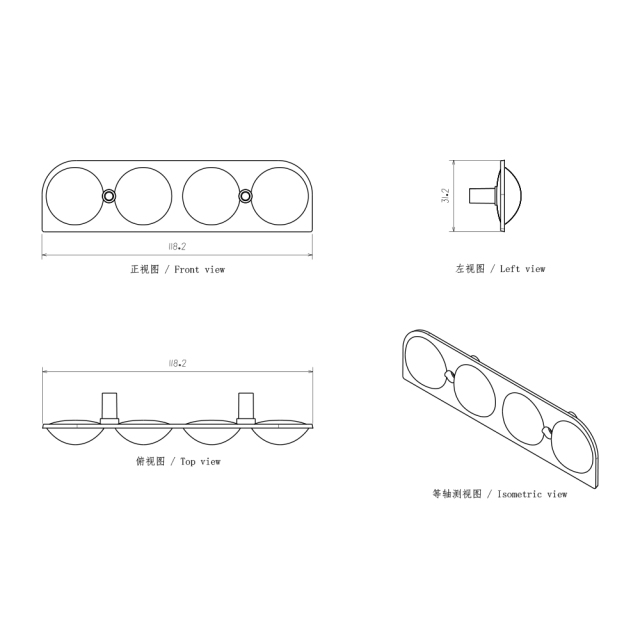 Projector Lens for Led Headlight High Beam