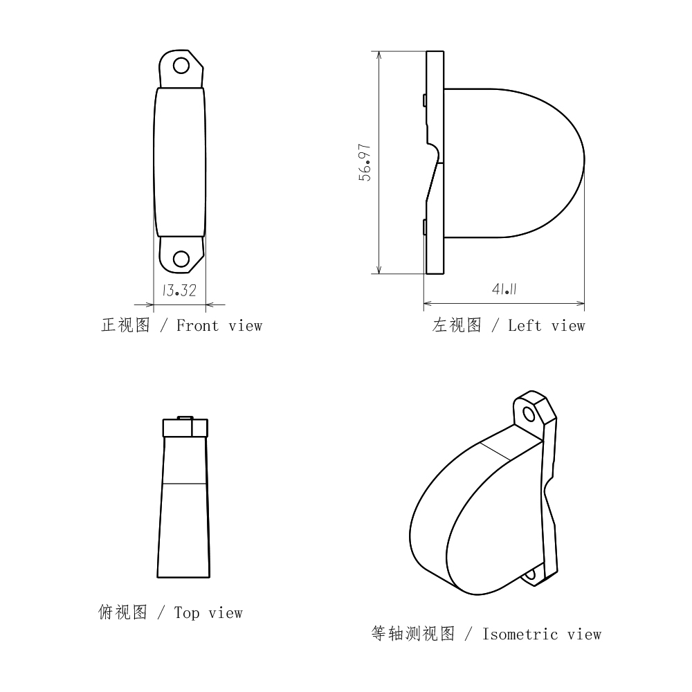 适用于汽车摩托车大灯近光透镜