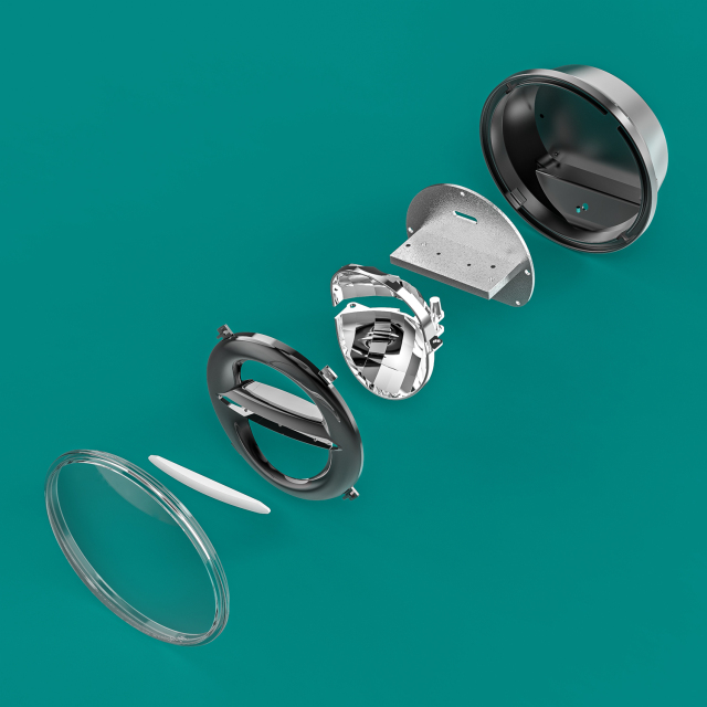 适用于5.75英寸摩托车圆形大灯后壳