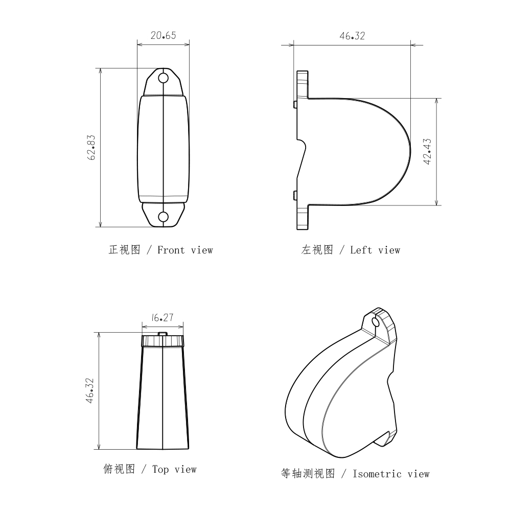 适用于汽车摩托车大灯近光透镜
