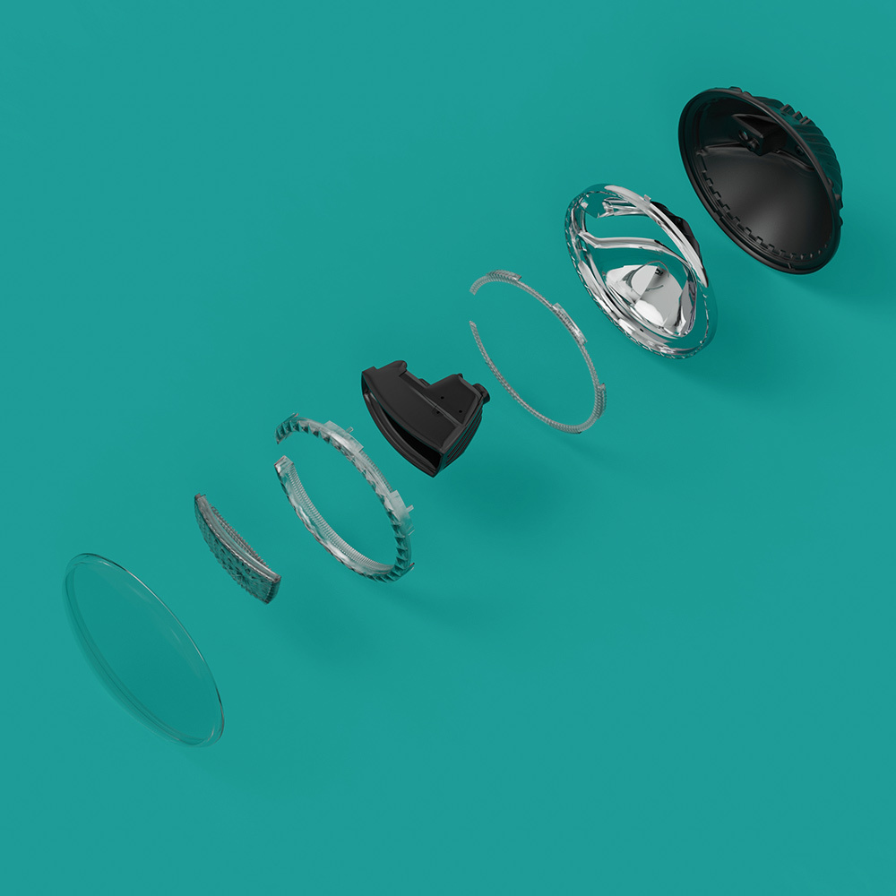 Clear Outer Lens for 7 inch Round Headlight