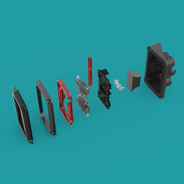 适用于吉普牧马人JK尾灯熏黑镜面