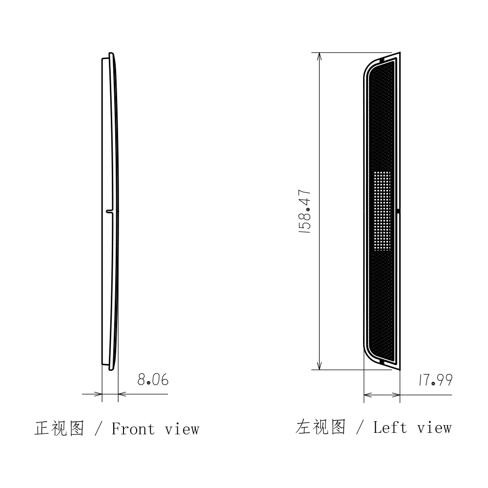 适用于吉普牧马人JK尾灯位置灯透镜