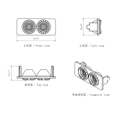 适用于吉普牧马人JK尾灯倒车透镜