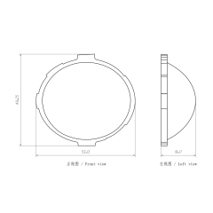 Projector Lens for Dirt Bike Headlight Low Beam