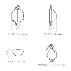 适用于7英寸汽车摩托车圆形大灯远光透镜