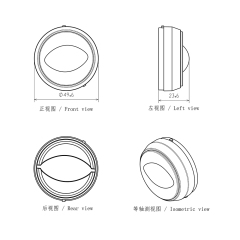 适用于摩托车雾灯射灯透明灯罩