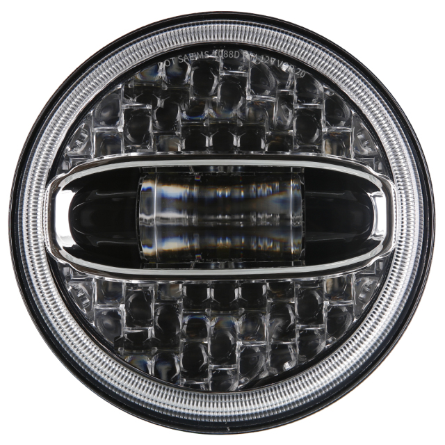 适用于7英寸汽车摩托车圆形大灯位置灯透镜