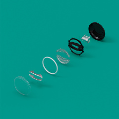 适用于7英寸汽车摩托车圆形大灯位置灯透镜