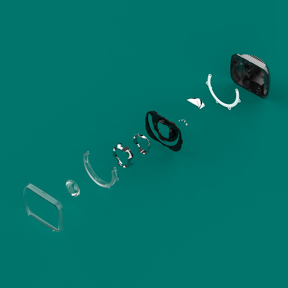 Reflector for Square Headlight High Low Beam