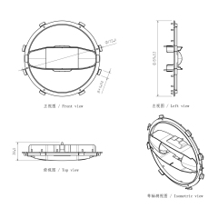 Trim Bezel for 7 inch Round Headlight
