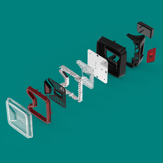 适用于吉普牧马人JL尾灯倒车灯透镜