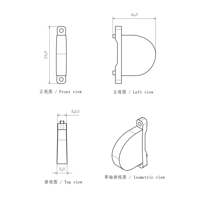 适用于汽车摩托车大灯近光辅助透镜