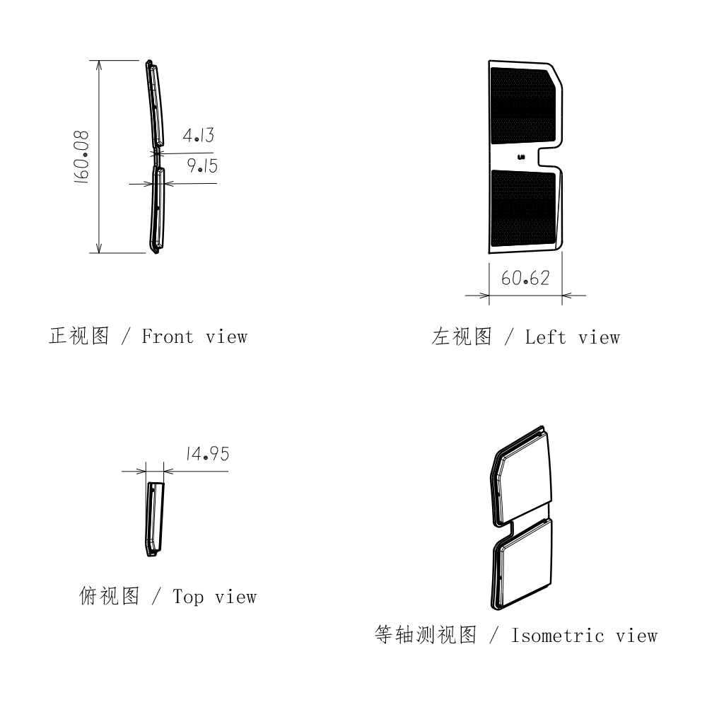 Side Marker Light Lens for Led Headlight Assembly