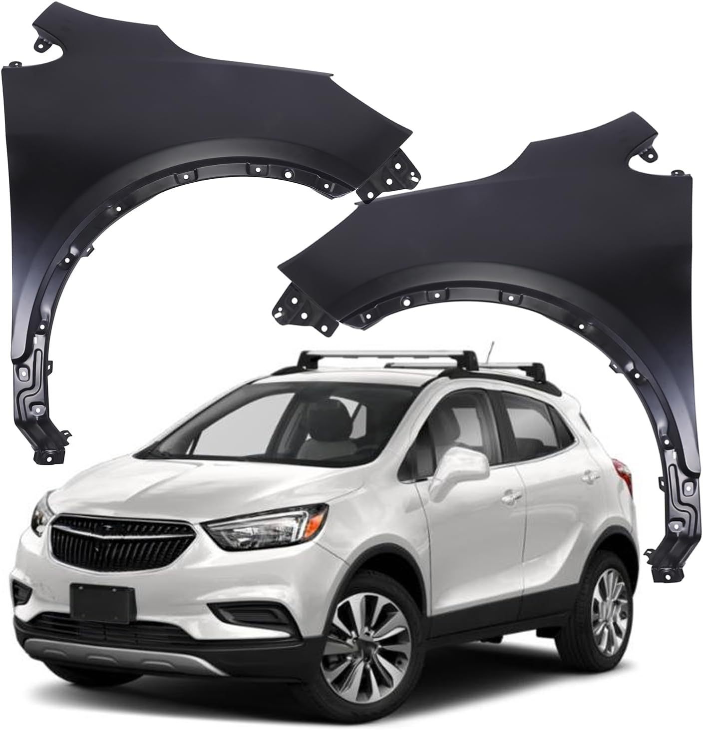 Front Driver Left&Passenger Right Side Fender For Buick Encore 2017 2018 2019 2020 2021 2022