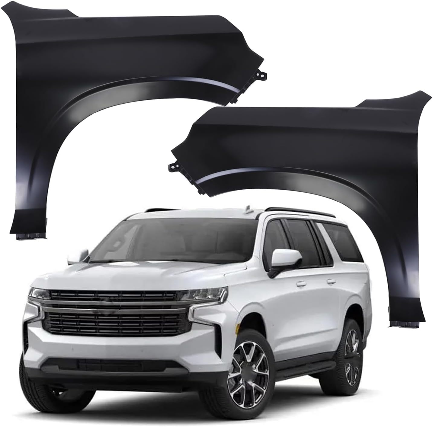 Fender Set For 2021-2023 Chevy Suburban Tahoe Front Left+Right Side Fender 84384210 84384211